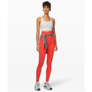 Lululemon Mastered Motion High-Rise Tight Mesh Coral Orange